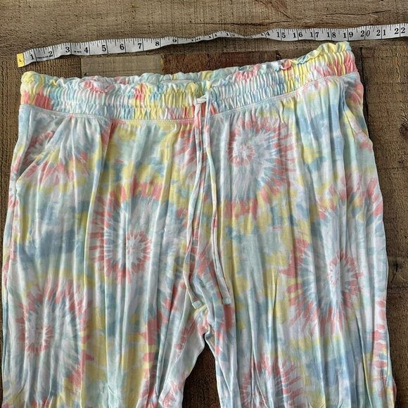 Koolaburra By UGG Women's 1X Pastel Tie-Dye Lounge Pants Colorful Comfortable - Picture 2 of 8